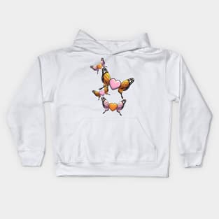 Butterfly Hearts Kids Hoodie